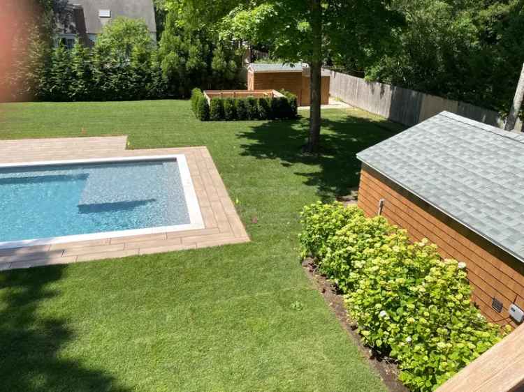 Modern East Hampton Home Rental August Heated Pool