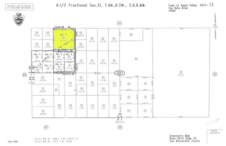 Land For Sale in Apple Valley, California