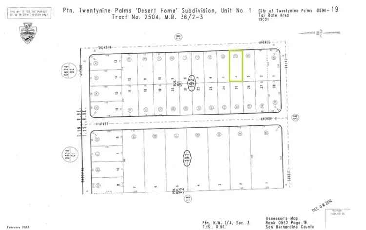 Land For Sale in Twentynine Palms, California