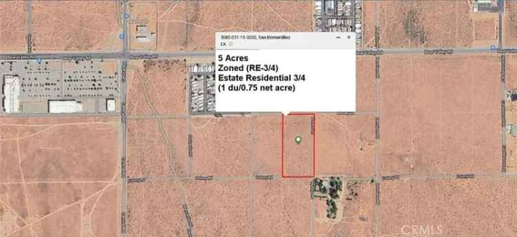 Land For Sale in Apple Valley, California