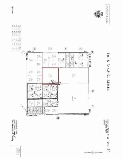 Land For Sale in Lucerne Valley, California