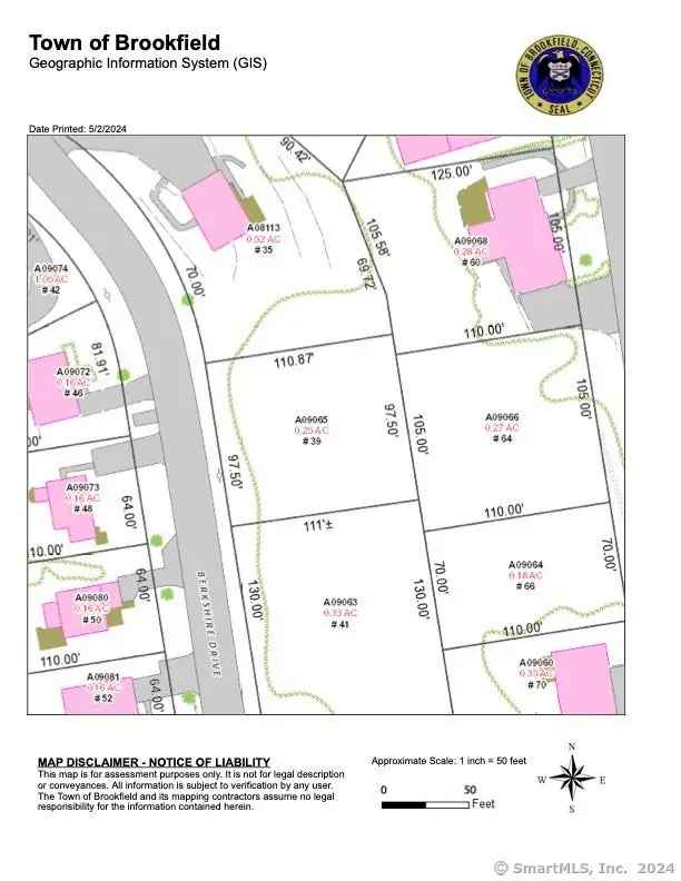 Land For Sale in 39, Berkshire Drive, Brookfield, Connecticut