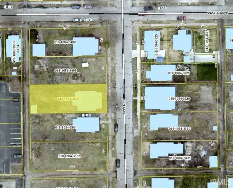 Land For Sale in 1031, Allen Street, South Bend, Indiana