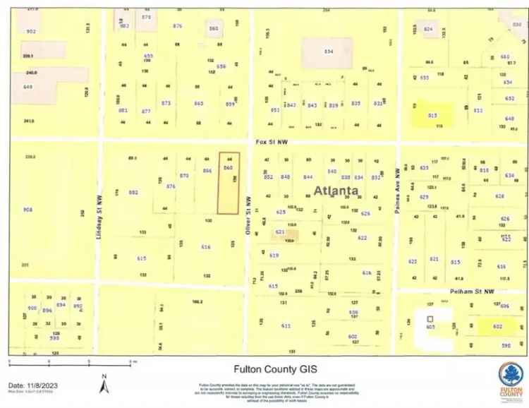 Land For Sale in 860, Fox Street Northwest, Atlanta, Georgia