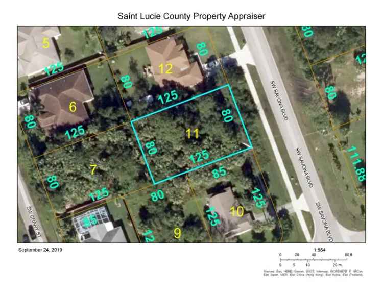 Land For Sale in 3862, Southwest Savona Boulevard, Port Saint Lucie, Florida