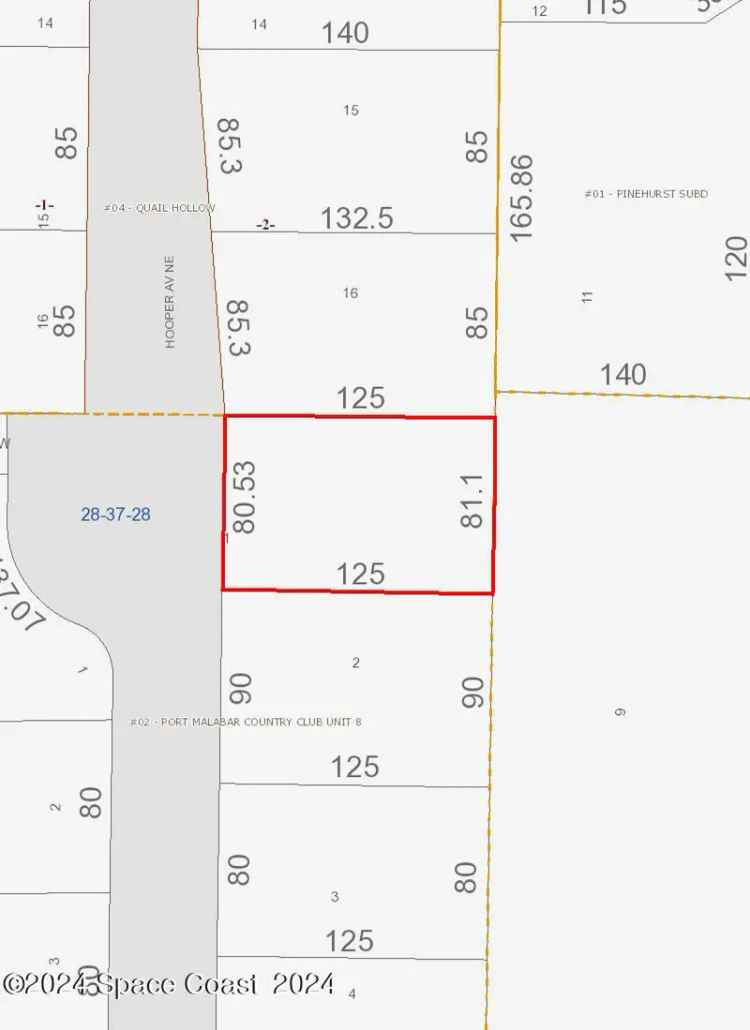 Land For Sale in 1039, Hooper Avenue Northeast, Palm Bay, Florida