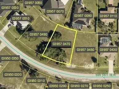 Land For Sale in 2525, Southwest 1st Terrace, Cape Coral, Florida