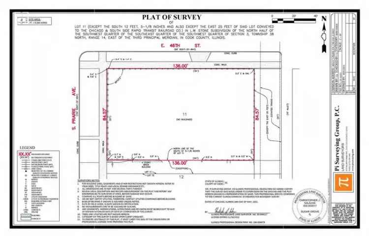 Land For Sale in 4601, South Prairie Avenue, Chicago, Illinois