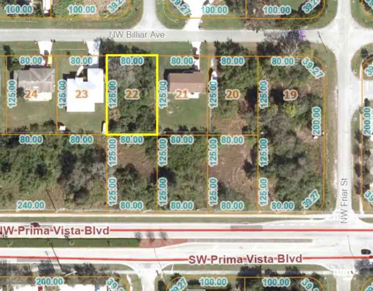 Land For Sale in 614, Northwest Billiar Avenue, Port Saint Lucie, Florida