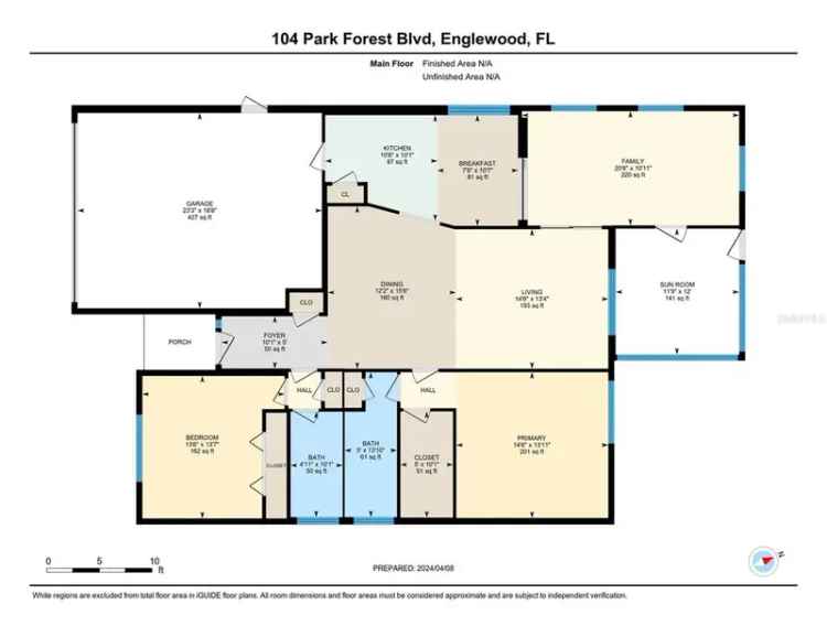 Single-family house For Sale in 104, Park Forest Boulevard, Englewood, Florida