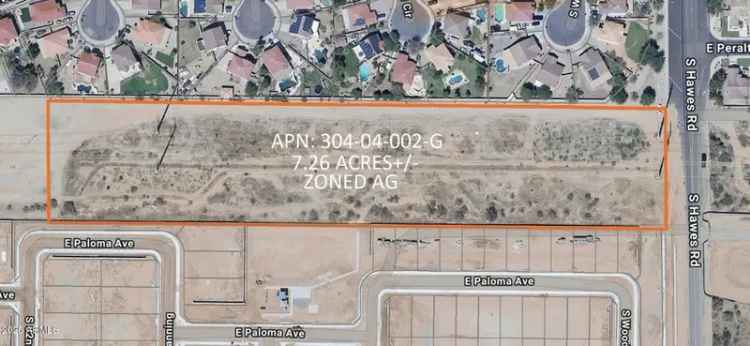 Land For Sale in 3200, South Hawes Road, Mesa, Arizona