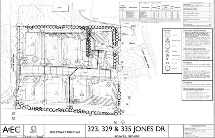 Land For Sale in 335, Jones Drive, Roswell, Georgia