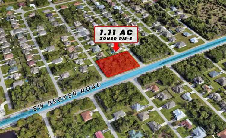 Land For Sale in 919, Southwest Becker Road, Port Saint Lucie, Florida