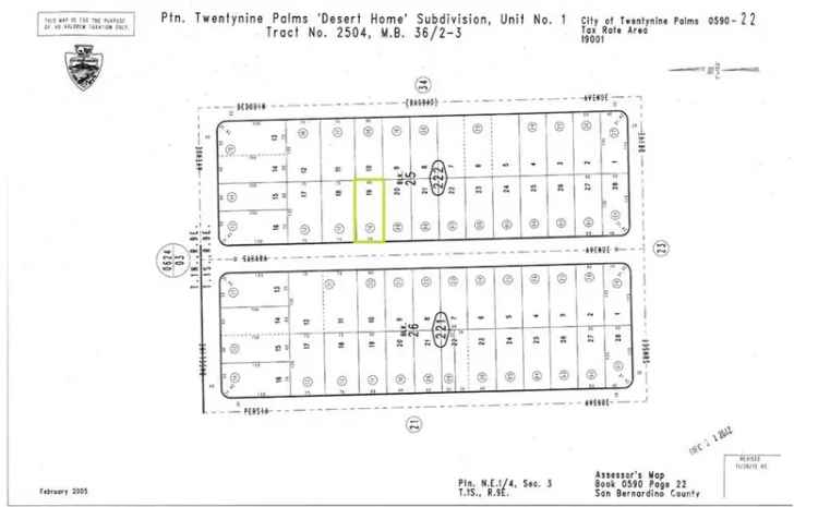 Land For Sale in Twentynine Palms, California