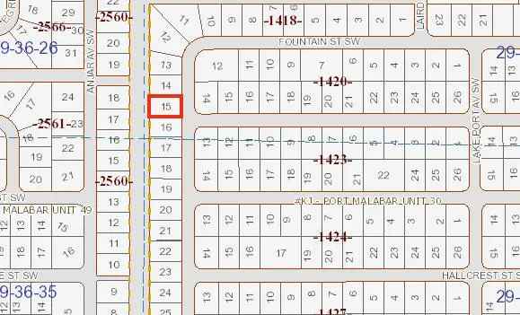 Land For Sale in 2886, Pomello Avenue Southwest, Palm Bay, Florida