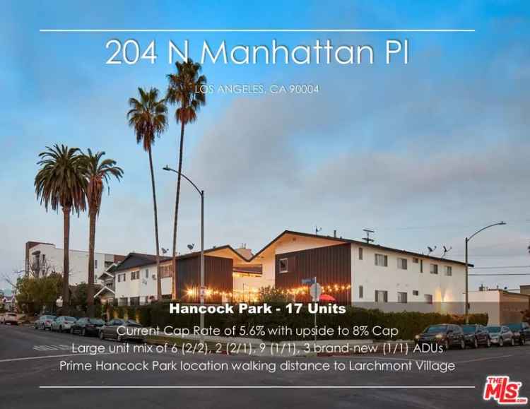 Multi-family house For Sale in 204, North Manhattan Place, Los Angeles, California