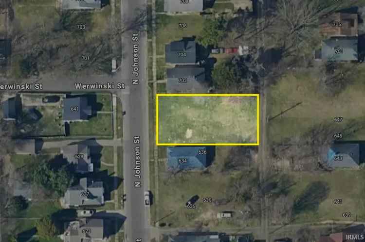 Land For Sale in 636, Johnson Street, South Bend, Indiana