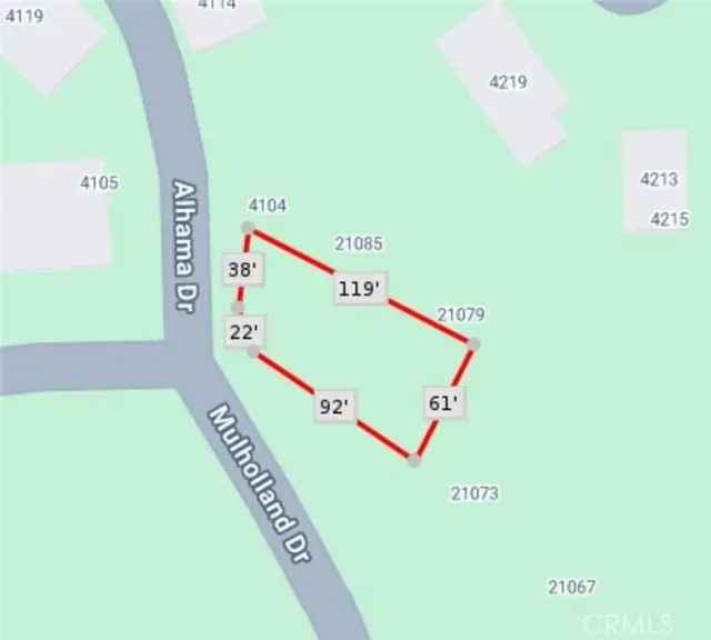 Land For Sale in 21079, Mulholland Drive, Los Angeles, California