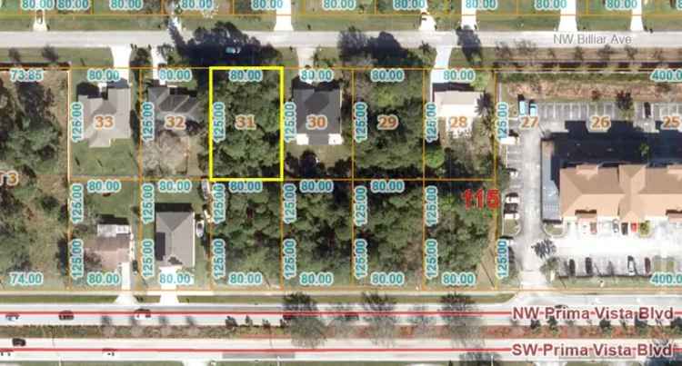 Land For Sale in 546, Northwest Billiar Avenue, Port Saint Lucie, Florida