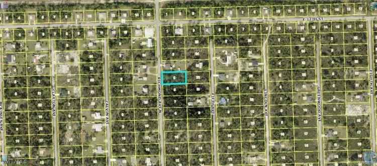 Land For Sale in 1116, Richmond Avenue North, Lehigh Acres, Florida