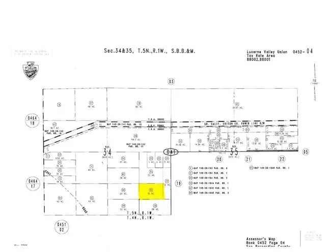 Land For Sale in Lucerne Valley, California