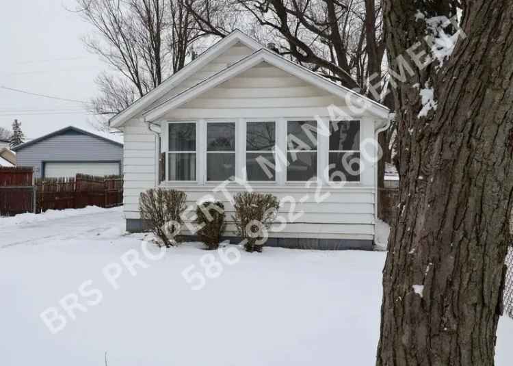 Hazel Park Home for Rent 2 Bedroom 1 Bath Updated