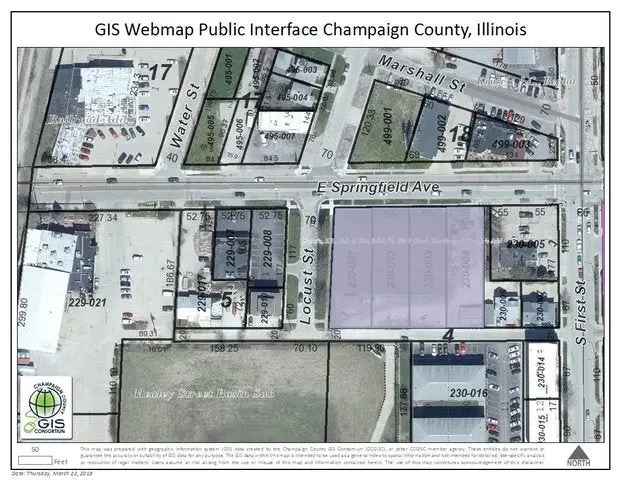 Land For Sale in 51, East Springfield Avenue, Champaign, Illinois