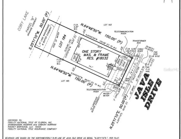 Land For Sale in 18032, Java Isle Drive, Tampa, Florida