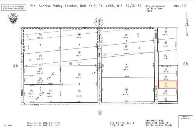 Land For Sale in Adelanto, California