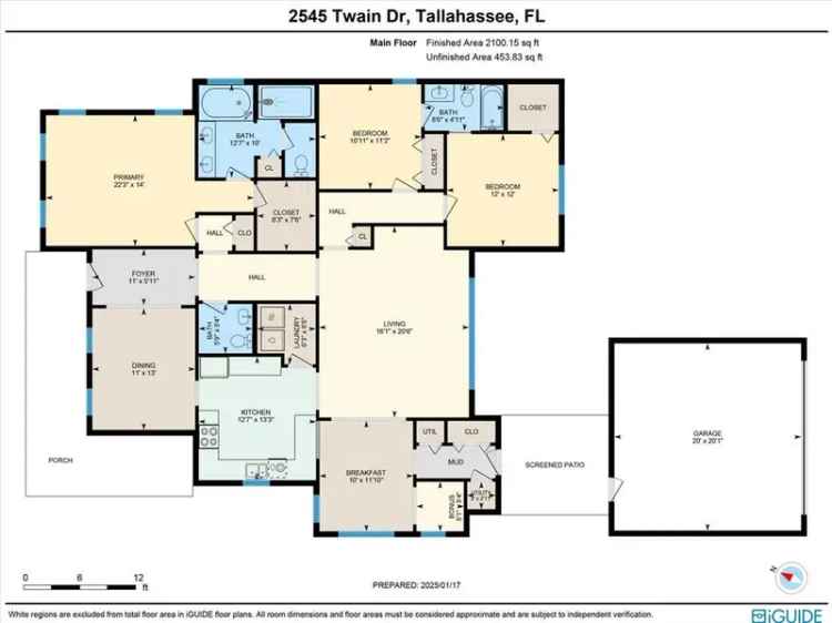 Single-family house For Sale in 2545, Twain Drive, Tallahassee, Florida