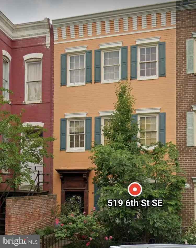 House For Sale in 519, 6th Street Southeast, Washington, District of Columbia