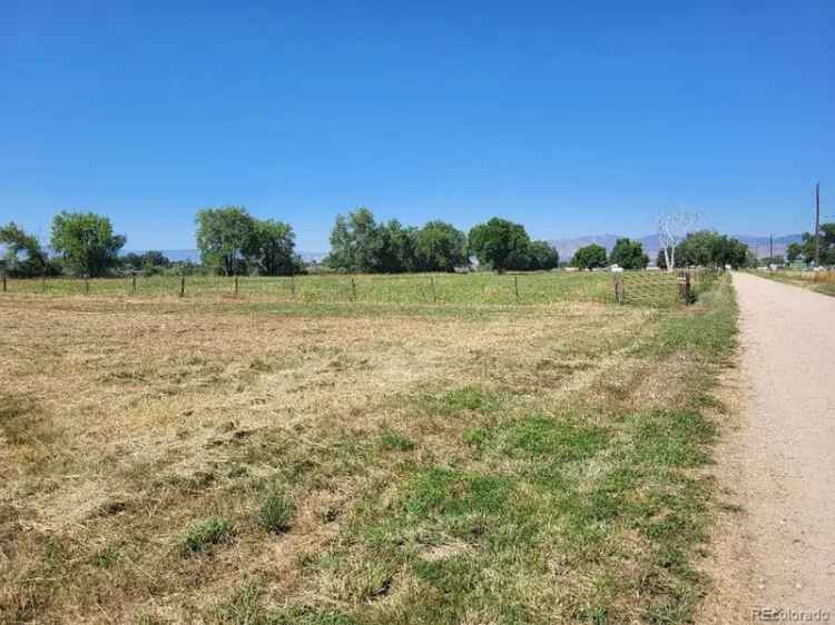 Land For Sale in Longmont, Colorado