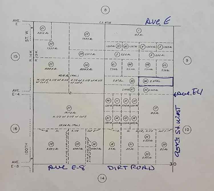 Land For Sale in Lancaster, California