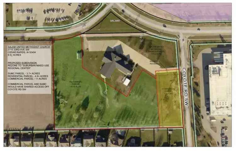 Land For Sale in 3715, 33rd Avenue Southwest, Cedar Rapids, Iowa