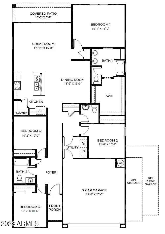 Single-family house For Sale in 1471, South 239th Drive, Buckeye, Arizona