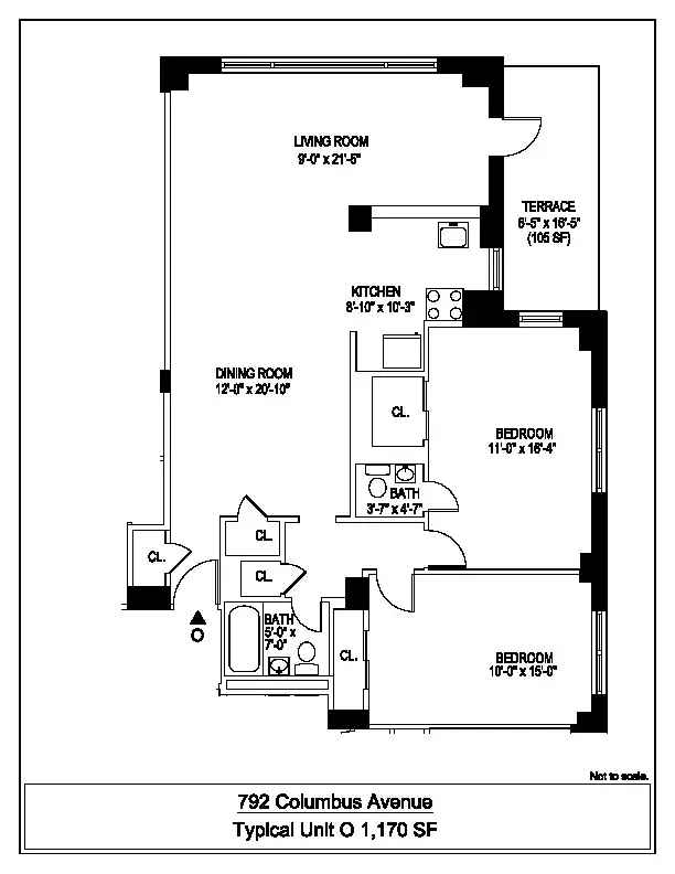 Flex 4 Bedroom Apartment with Private Terrace and Western Exposure