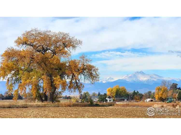 Land For Sale in Longmont, Colorado