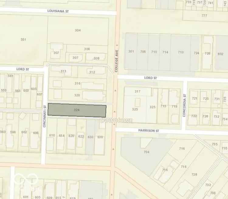 Land For Sale in 324, South College Avenue, Indianapolis, Indiana