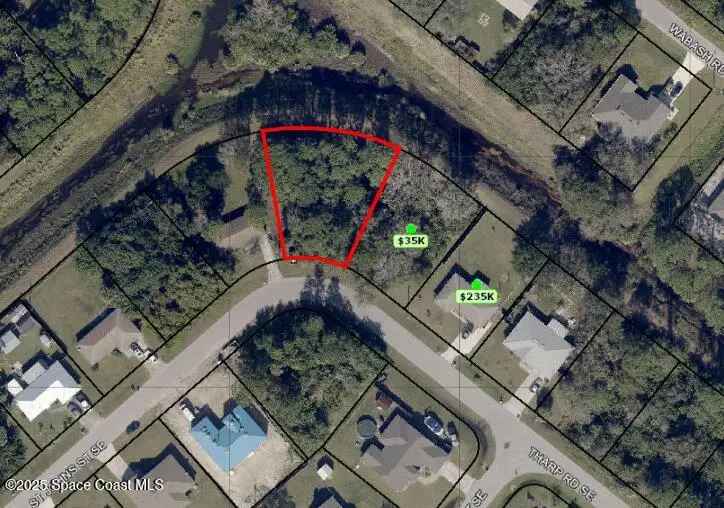 Land For Sale in 1401, Tharp Road Southeast, Palm Bay, Florida