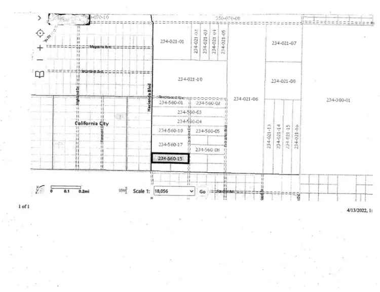 Land For Sale in California City, California