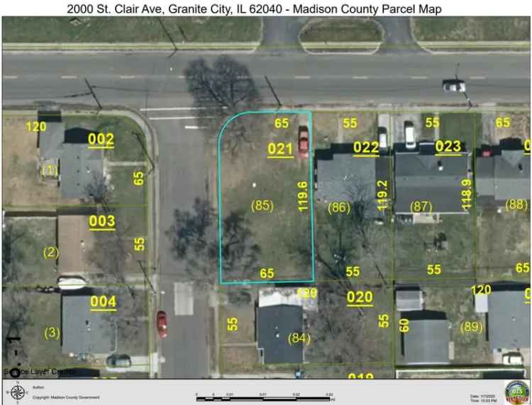 Land For Sale in 2000, Saint Clair Avenue, Granite City, Illinois