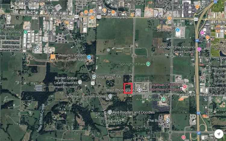 Land For Sale in 2716, South 64th Street, Springdale, Arkansas