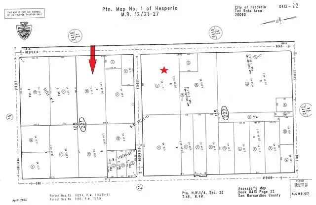 Land For Sale in Hesperia, California