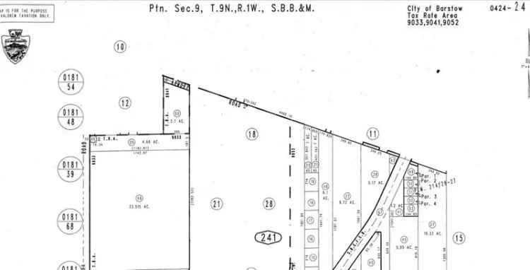 Land For Sale in Barstow, California