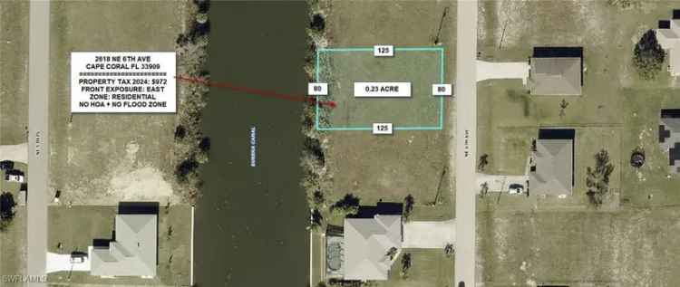 Land For Sale in 2618, Northeast 6th Avenue, Cape Coral, Florida