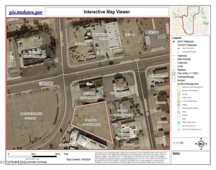 Land For Sale in 1986, Bahama Avenue, Lake Havasu City, Arizona