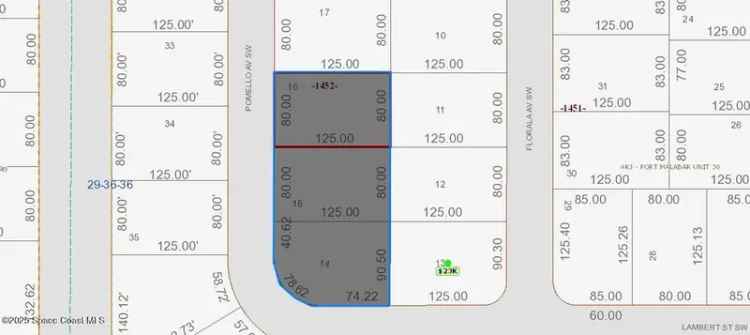 Land For Sale in 3389, Pomello Avenue Southwest, Palm Bay, Florida