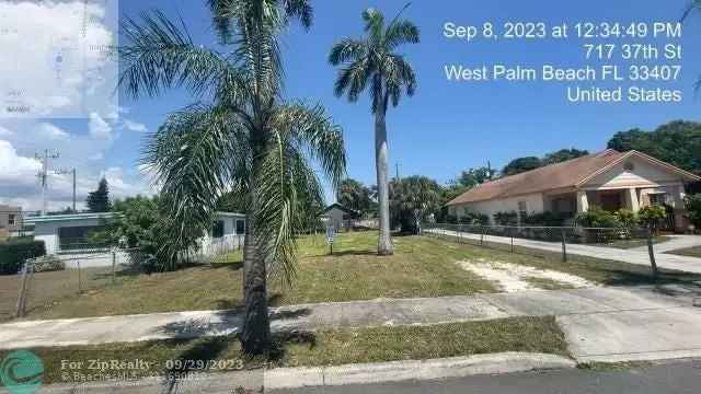 Land For Sale in 715, 37th Street, West Palm Beach, Florida