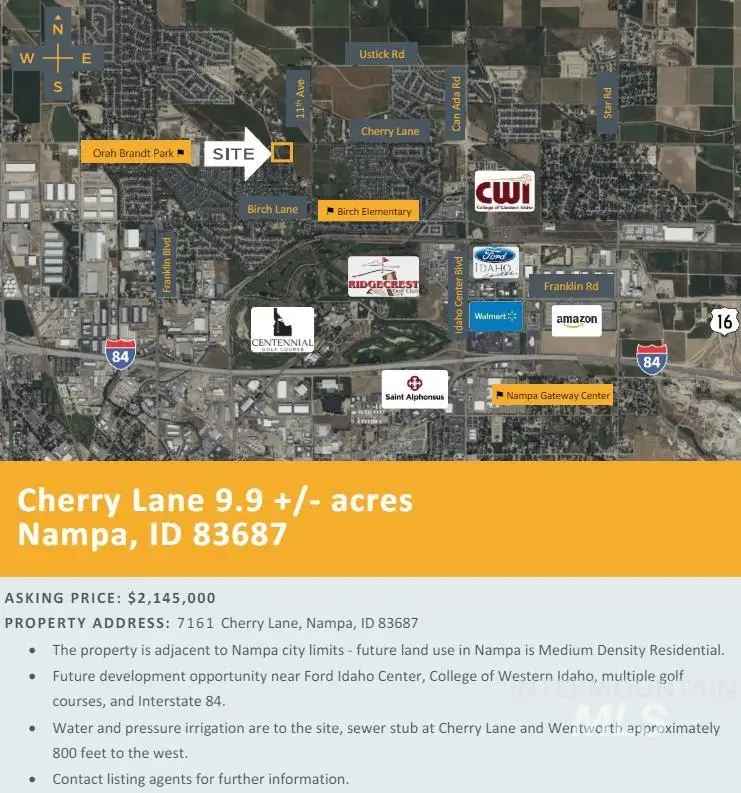 Land For Sale in 7161, Cherry Lane, Nampa, Idaho