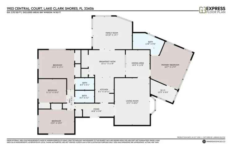 Single-family house For Sale in 1903, Central Court, Lake Clarke Shores, Florida